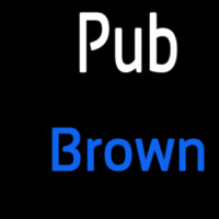 Custom Pub Brown 2 Leuchtreklame