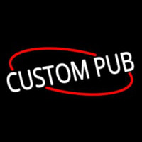 Custom Pub With Red Line Leuchtreklame