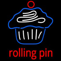 Custom Rolling Pin Cupcake 2 Leuchtreklame