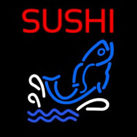Custom Sushi With Fish Diet 1 Leuchtreklame