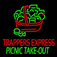 Custom Trappers E press Picnic Take Out Leuchtreklame