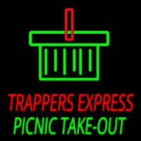 Custom Trappers E press Picnic Take Out Leuchtreklame