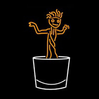 Dancing Boy Logo Leuchtreklame
