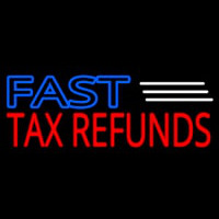 Deco Style Fast Ta  Refunds Leuchtreklame