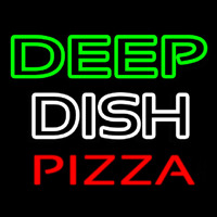 Deep Dish Pizza Leuchtreklame