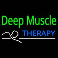 Deep Muscle Therapy Leuchtreklame