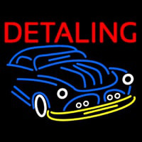 Detailing With Car Logo Leuchtreklame