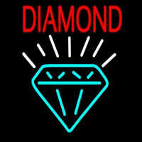 Diamond With Logo Leuchtreklame