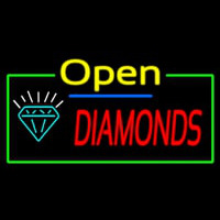 Diamonds Open Leuchtreklame