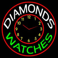 Diamonds Watches Block Leuchtreklame