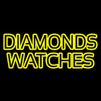 Diamonds Watches Leuchtreklame