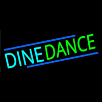 Dine Dance Leuchtreklame