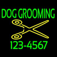 Dog Grooming With Phone Number Leuchtreklame