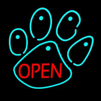 Dog Open Logo 4 Leuchtreklame