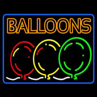 Double Stroke Balloon Block Colored Logo Leuchtreklame