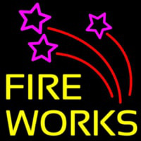 Double Stroke Fire Works 2 Leuchtreklame