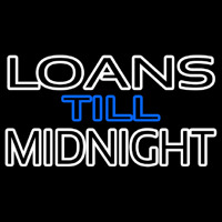 Double Stroke Loans Till Midnight Leuchtreklame