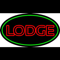 Double Stroke Lodge Leuchtreklame