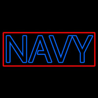 Double Stroke Navy Leuchtreklame