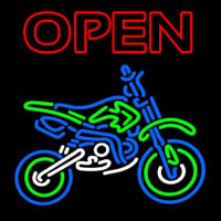 Double Stroke Open Bike Logo Leuchtreklame