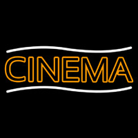 Double Stroke Orange Cinema Leuchtreklame