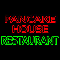 Double Stroke Pancake House Restaurant Leuchtreklame