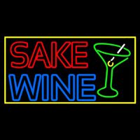 Double Stroke Sake Wine With Glass 1 Leuchtreklame