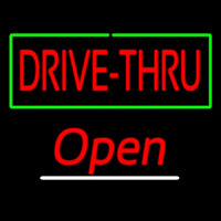 Drive Thru Open Leuchtreklame