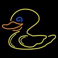 Duck Yellow Logo Leuchtreklame