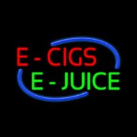 E Cigs E Juice Leuchtreklame