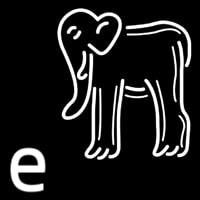 Elephant Logo Leuchtreklame