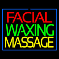 Facial Wa ing Massage Leuchtreklame