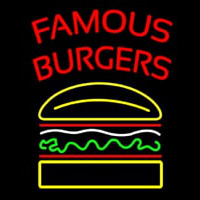 Famous Burgers Leuchtreklame