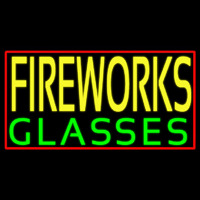 Fire Work Glasses 1 Leuchtreklame