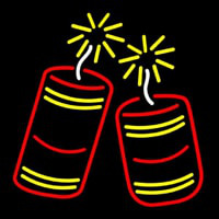 Fire Work Logo Leuchtreklame