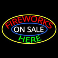Fireworks On Sale Here Leuchtreklame