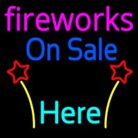 Fireworks On Sale Here Leuchtreklame