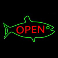 Fish Logo Open 2 Leuchtreklame
