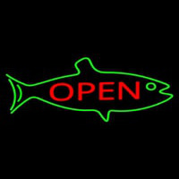 Fish Logo Open Leuchtreklame