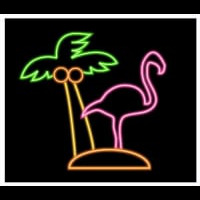 Flamingo Palm Leuchtreklame