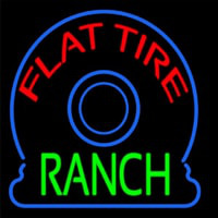 Flat Tire Ranch Leuchtreklame