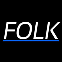 Folk Music 2 Leuchtreklame