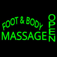 Foot And Body Massage Open Leuchtreklame