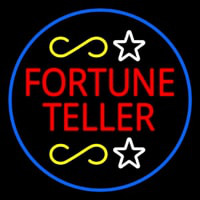 Fortune Teller With Blue Border Leuchtreklame