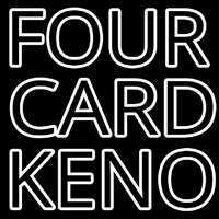 Four Card Keno Leuchtreklame