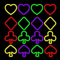 Four Signs Of The Poker Leuchtreklame