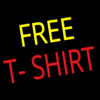Free T Shirts Leuchtreklame