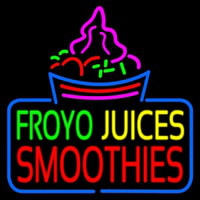 Froyo Juices Smoothies Leuchtreklame