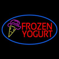 Frozen Yogurt With Logo Leuchtreklame