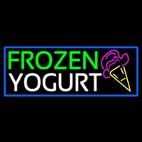 Frozen Yogurt With Logo Leuchtreklame
